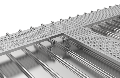 RRACKS Aluminium Solar Walkway : 390 mm x 3900 mm x 40 mm